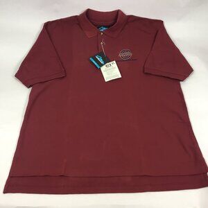 (NWT) Tri-Mountain Burgundy Polo Shirt